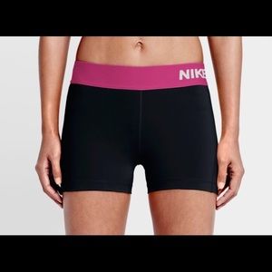 NIKE PRO DRIFIT Pink/Black Training Shorts